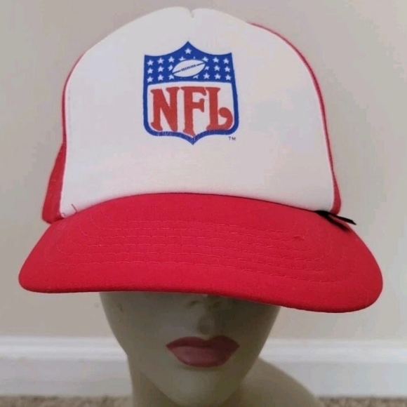 NFL Other - NFL Louisville Slugger Red & White Adjustable Trucker Vintage Snapback Hat